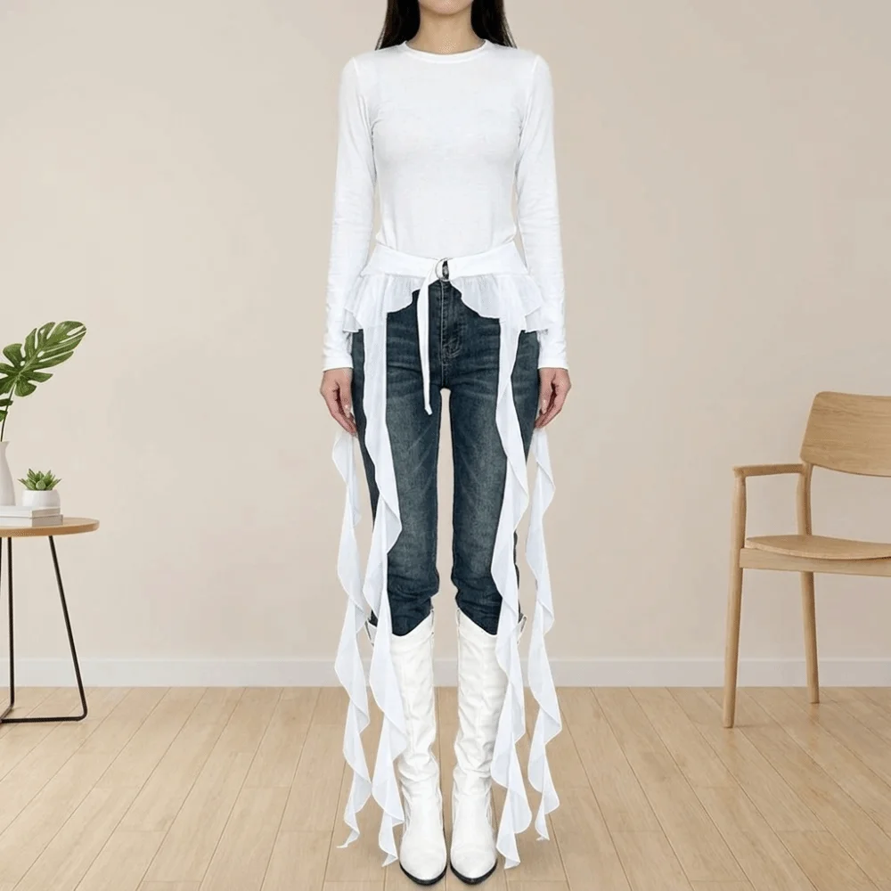 adjustable-buckle-butt-curtain-skirt-high-waist-y2k-mini-apron-irregular-hem-solid-color-ruffles-trim-butt-curtain-jazz-dance