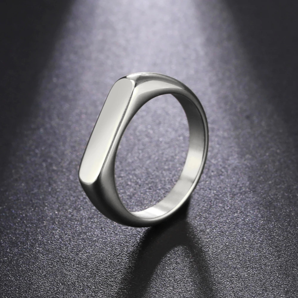 Cooltime Mode Einfacher Paar Ring für Frauen Männer Minimalistischer Goldfarbener Fingerring Liebespaar Hochzeit Verlobungsgeschenk Schmuck – Detail 16