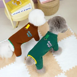 Warm Pet Dog Jumpsuit Clothes Soft Small Medium Puppy Pajamas Outfit Cat Clothing Pet Supplies