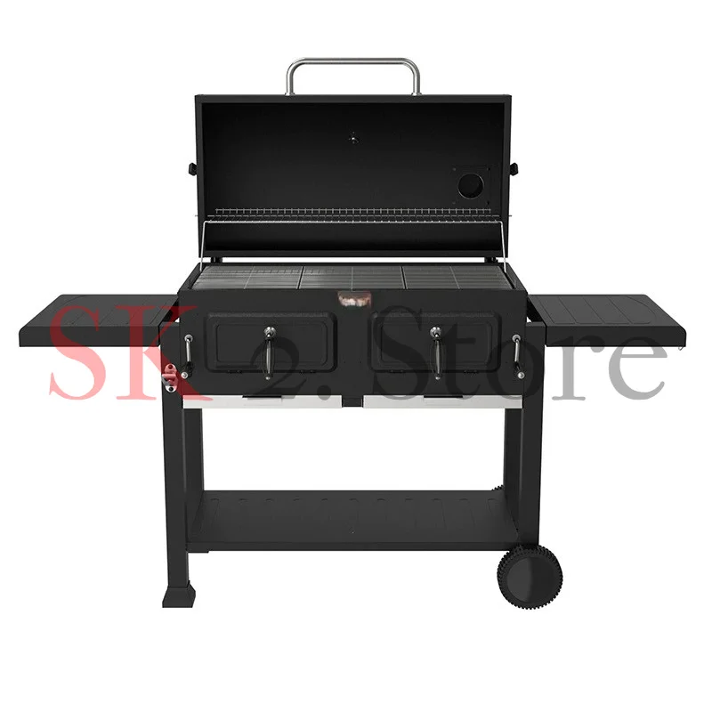 Household barbecue grill Villa courtyard Stainless steel charcoal grill American stew