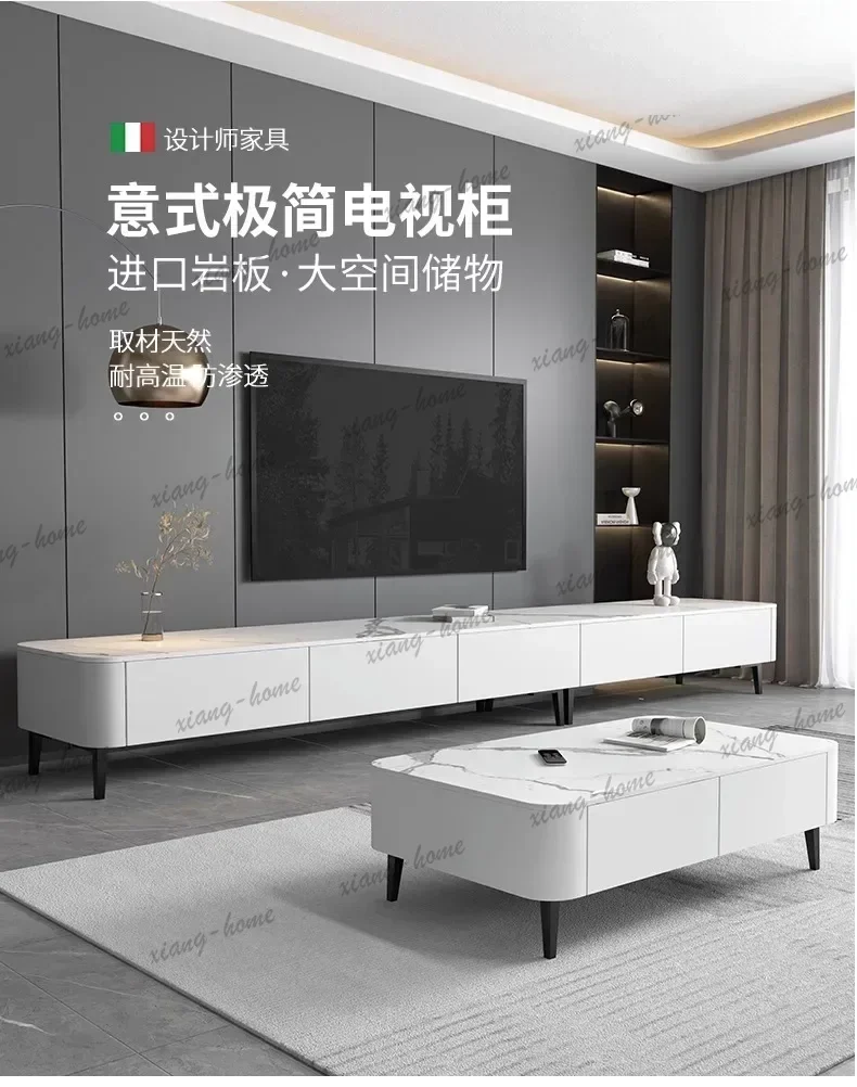 YJ Storage Designer Tv Stands Modern Luxury Metal Legs Nordic Tv Stands Trendy Beauty Meubles Télévision Living Room Furniture