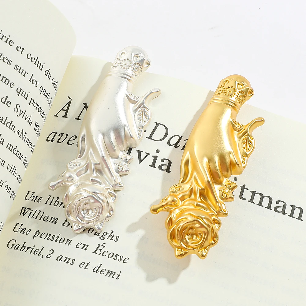 New Paper Clip Retro Lady Book Mark The Hand of Wealth Metal Bookmarks Gifts for Girl Lover Stationery Collection Gift