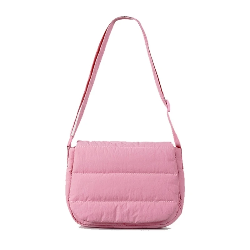 Lightweight Down Cotton Shoulder Bag Fashionable and Practical Handbag for Women