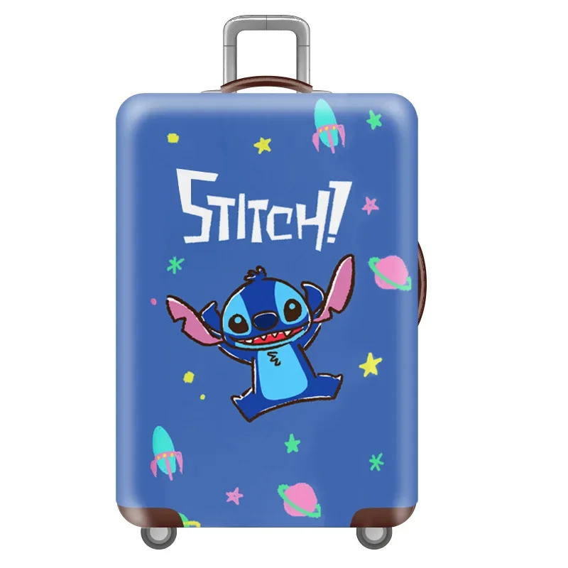 Disney Stitch Travel Suitcase Dust Cover Cartoon Thicker Luggage Protective Cover for 18-32 In Travel Suitcase Cover Accessories