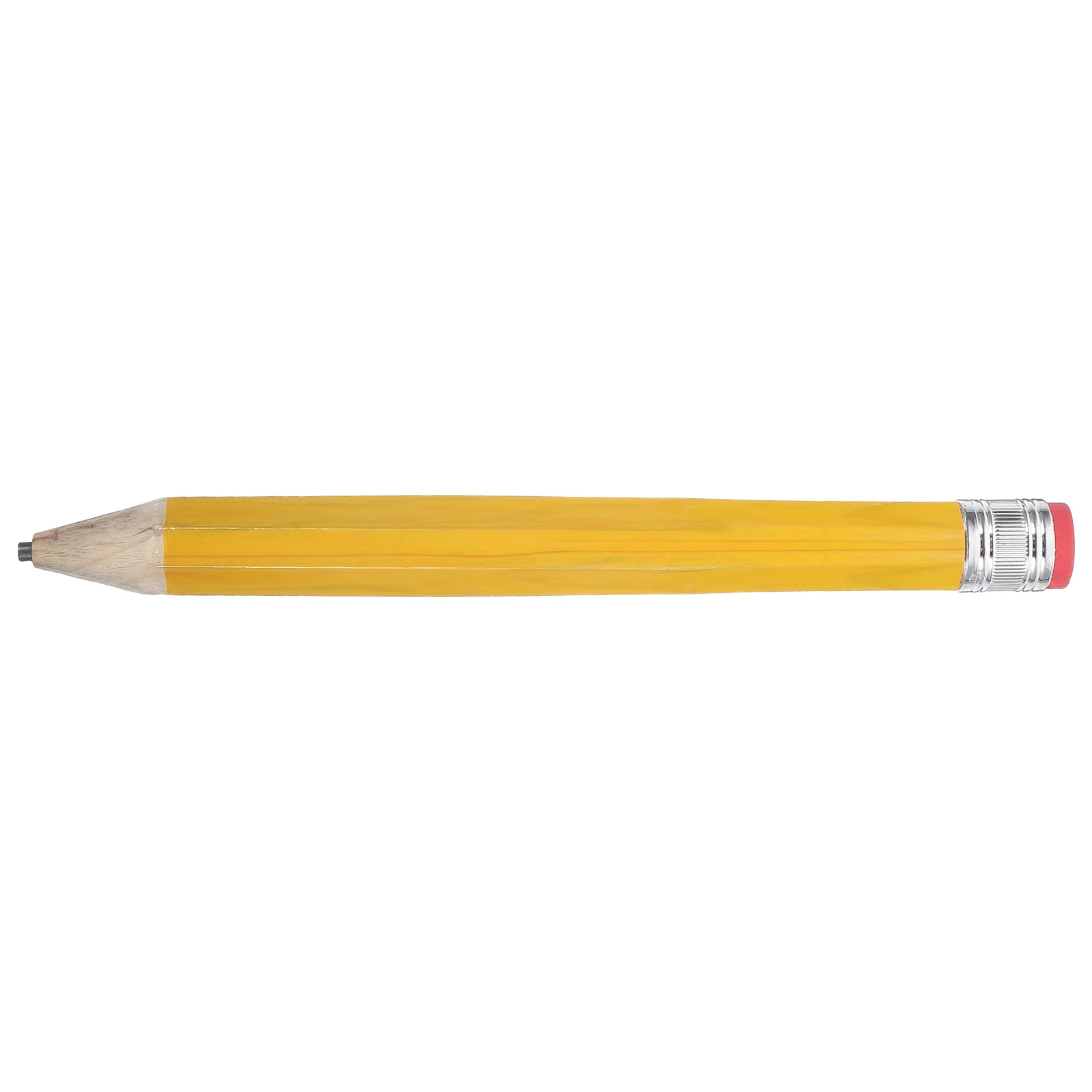 Pencils Large Wooden Students Stationery Funny Drawing Fancy Writing Yellow Octagonal Child