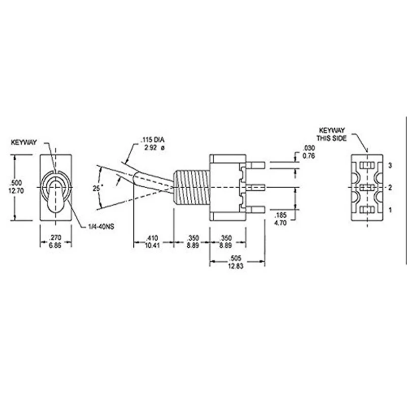 10/20Pcs Toggle Switch ON-OFF-ON/ON-ON 3Pin Position Latching MTS-103 MTS-102 AC 125V/6A Power Button Switch with Waterproof Cap