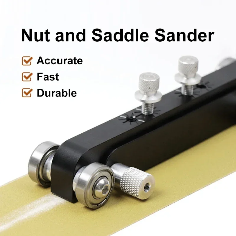 Guitar Nut and Saddle Sander Electric and Acoustic Guitar String Action Adjustment String Instruments Repaire Tool