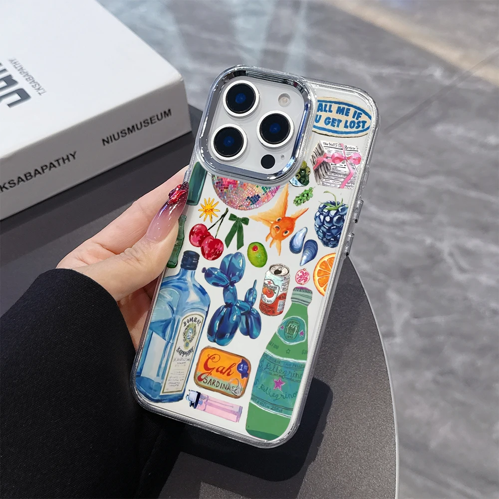 Прозрачный чехол для телефона с цветной креативной наклейкой для Xiaomi Redmi Note A5 A3 14 13 14c 13c 12 11 12s 12c Pro Plus 4G 5G