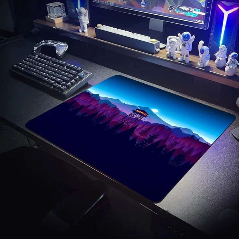 Lighthouse Waterproof Mouse Pad Mat Mountains Gaming Accessories Rubber 40x45 Trees Rug Table Cushion Playmat Gamer Mousepads