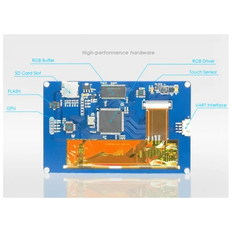 Y14AHMI LCD Touch Display NX8048T050 5-Inch Human-Machine Interface HMI Resistive Display Enhanced Series