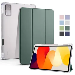 For Redmi Pad SE Case with Pen Holder Trifold PU Leather Soft Back Stand Tablet Funda For Xiaomi Redmi Pad Se Red Mi Pad SE Case