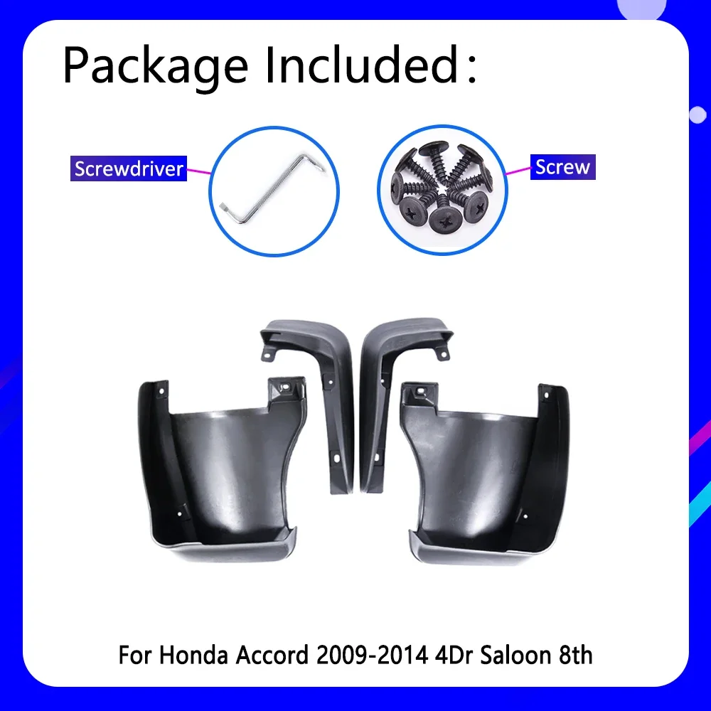 บังโคลนรถยนต์สำหรับ Honda Accord Euro Acura TSX ปี 2009~2014 2010 2011 2012 2013 อุปกรณ์เสริมรถยนต์ บังโคลน อะไหล่รถยนต์