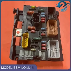 Used Genuine Fuse Box Control Unit Assembly BSM-LO4/L11 9661708280 6500FH For Peugeot 107 207 307 Citroen C4 C5