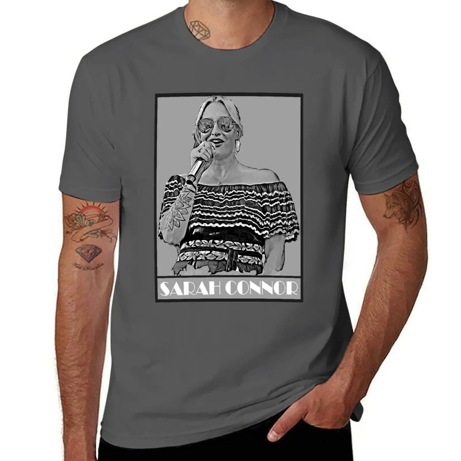 

Sarah connor cute T-Shirt t shirt custom print t shirt man cotton T-Shirt