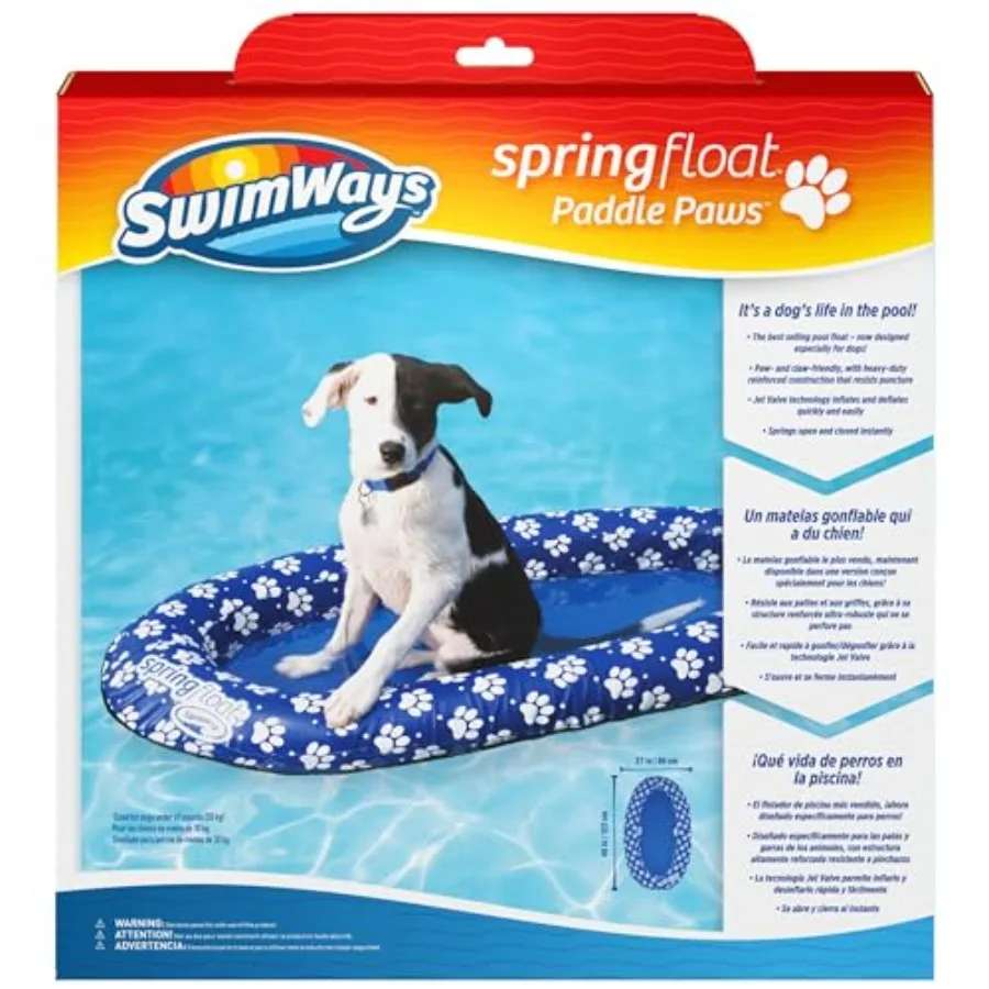 

Paddle Paws Spring Float Dog Raft, 0-65 lbs