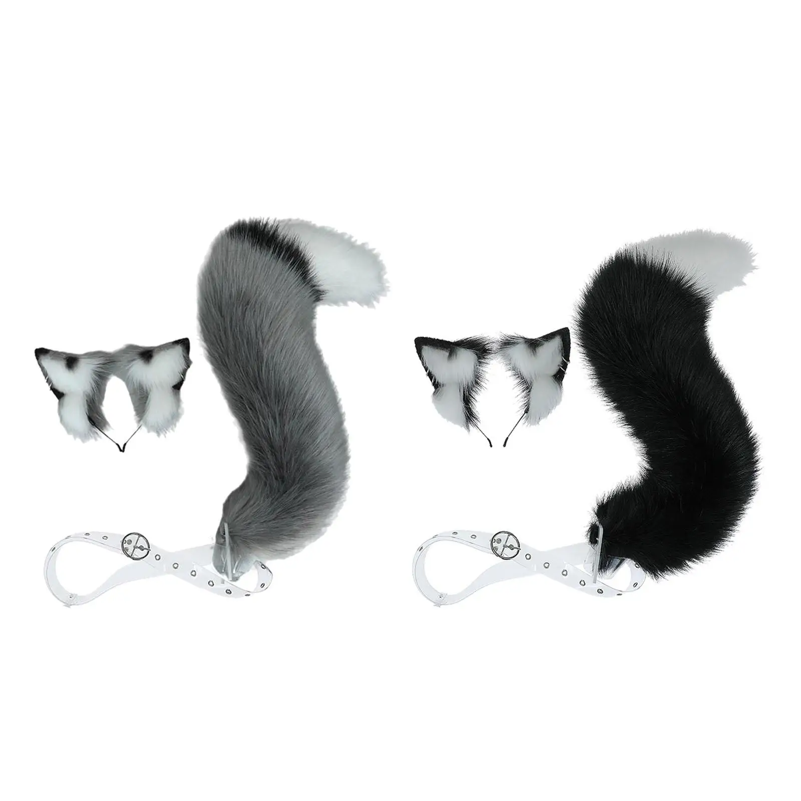 

Набор ушей и хвоста животных, хвост животного для косплея, для карнавального выступления на сцене