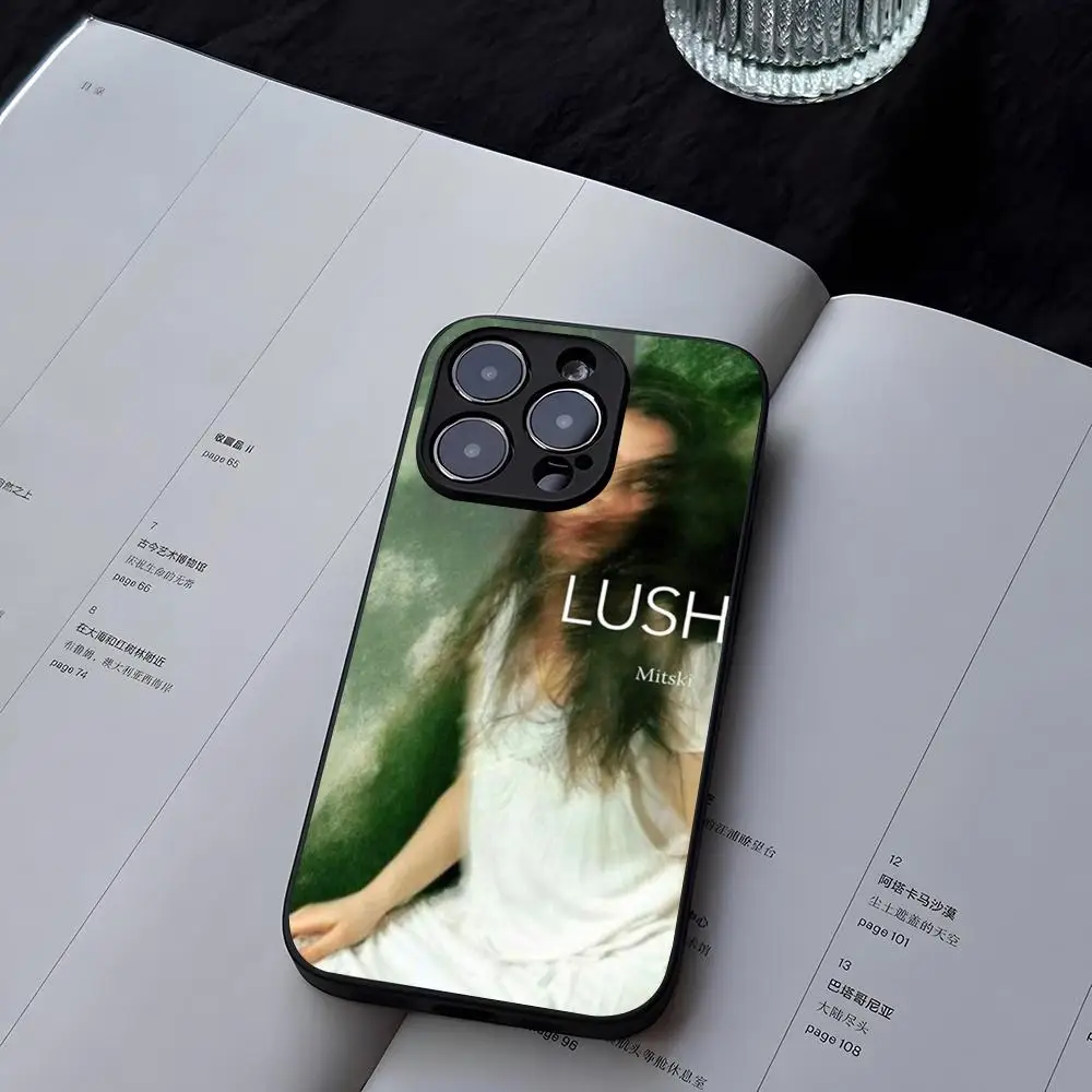 Spring M-Mitski Mouse Pad Tempered Glass For iPhone 13 14 16 12 15 11 Pro Max Plus Mini X XR SE2020 Coque