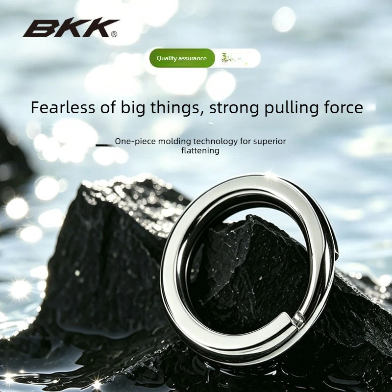 BKK Heavy Duty Split Rings Stainless Steel Fishing Split Ring Lure Connector for Saltwater Freshwater Fishing Accessories view 2