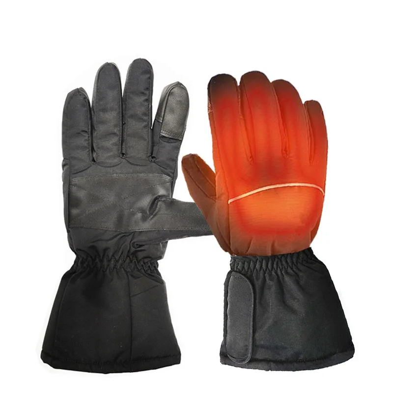 Winter Velour Heating Outdoor Sports Hunting Hiking SkiingHeated Thick Cotton Gloves AA Battery Non-Slip Windproof Waterproof