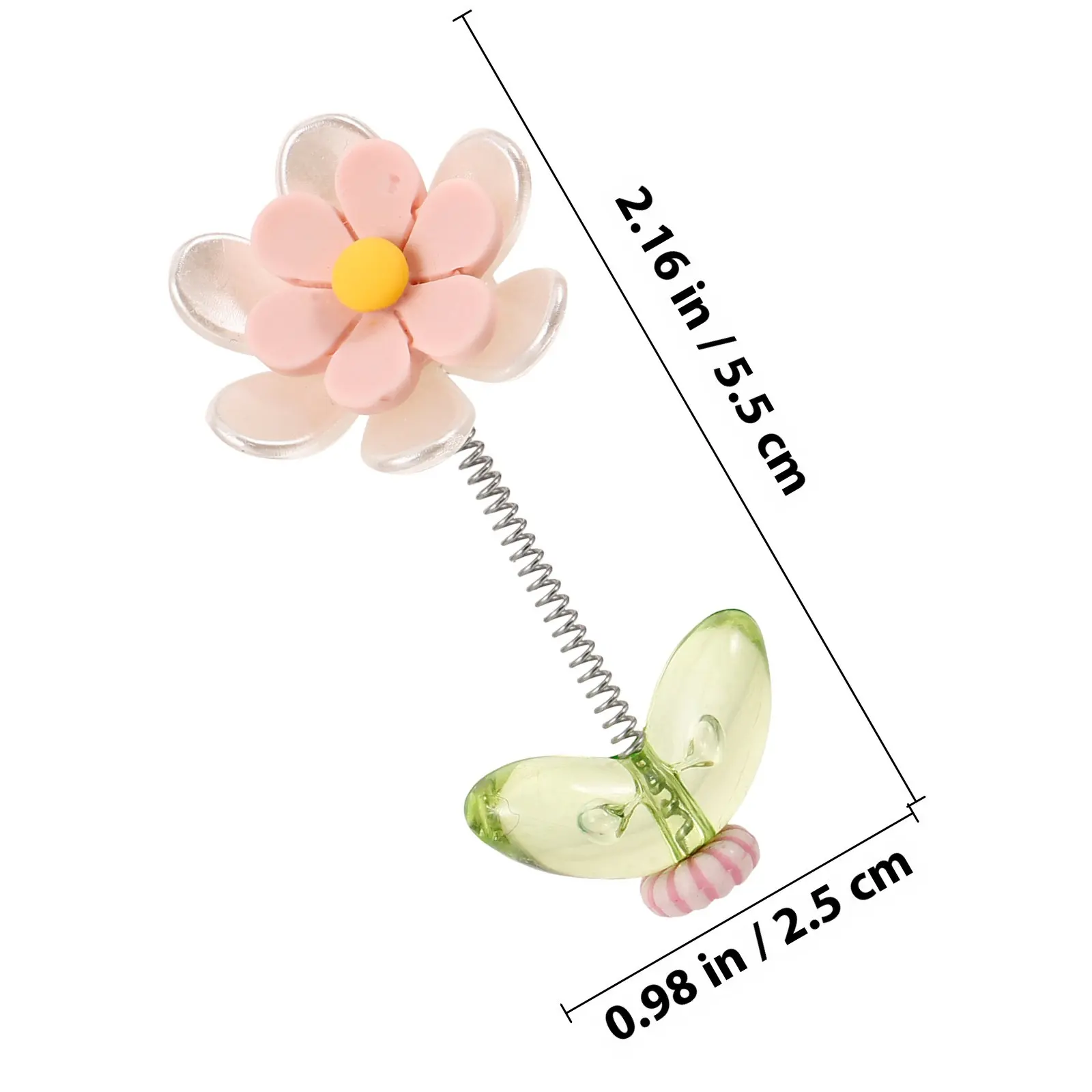 5Pcs Car Interior Ornaments For Office Desk Decoration Car Decor Dashboard Artificial Daisy Miniature Flower