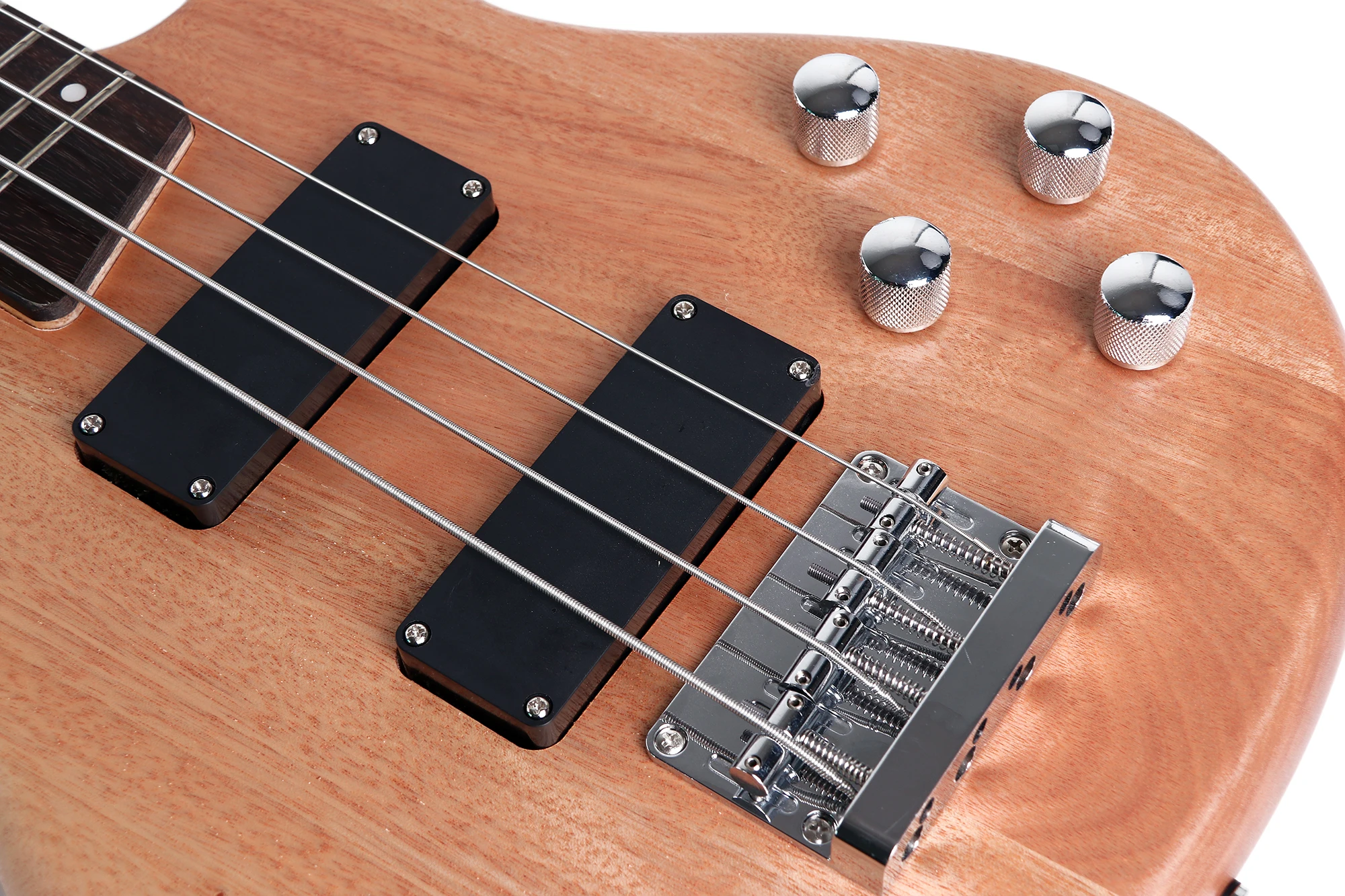 G-B3-4 Wholesale Smiger Brand Left Handed Sapele Body Preamp 4 String Electric Bass Guitar Kit view 5