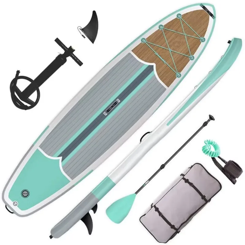 Inflatable SUP Board,All-Around Stand-Up Paddleboard, Drop Stitch PVC with EVA Pad,with Paddle Pump,for Lake Ocean River Touring