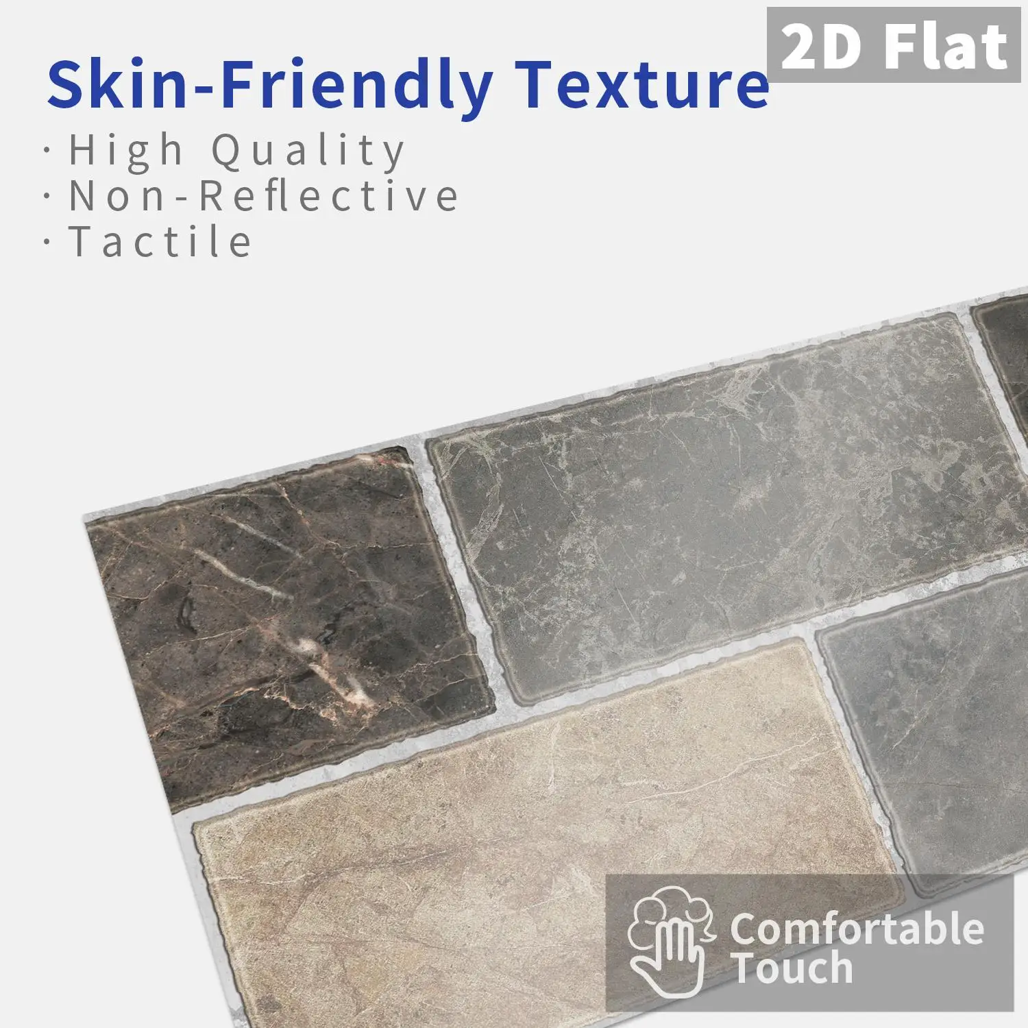 

Wall tile self-adhesive waterproof 2D flat sticker splash proof sticker, suitable for kitchen and bathroom interior decoration