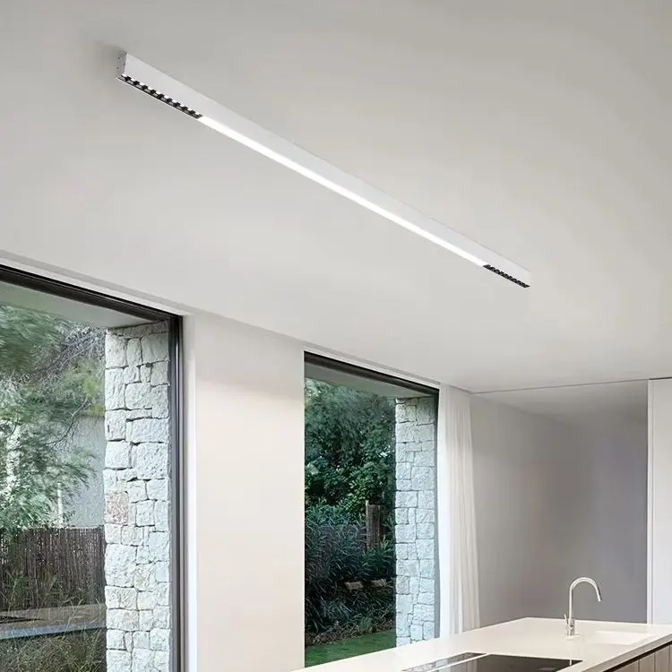 

Современный длинный линейный потолочный светильник для гостиной, светодиодная решетчатая люстра для ресторана, балкона, дома, спальни