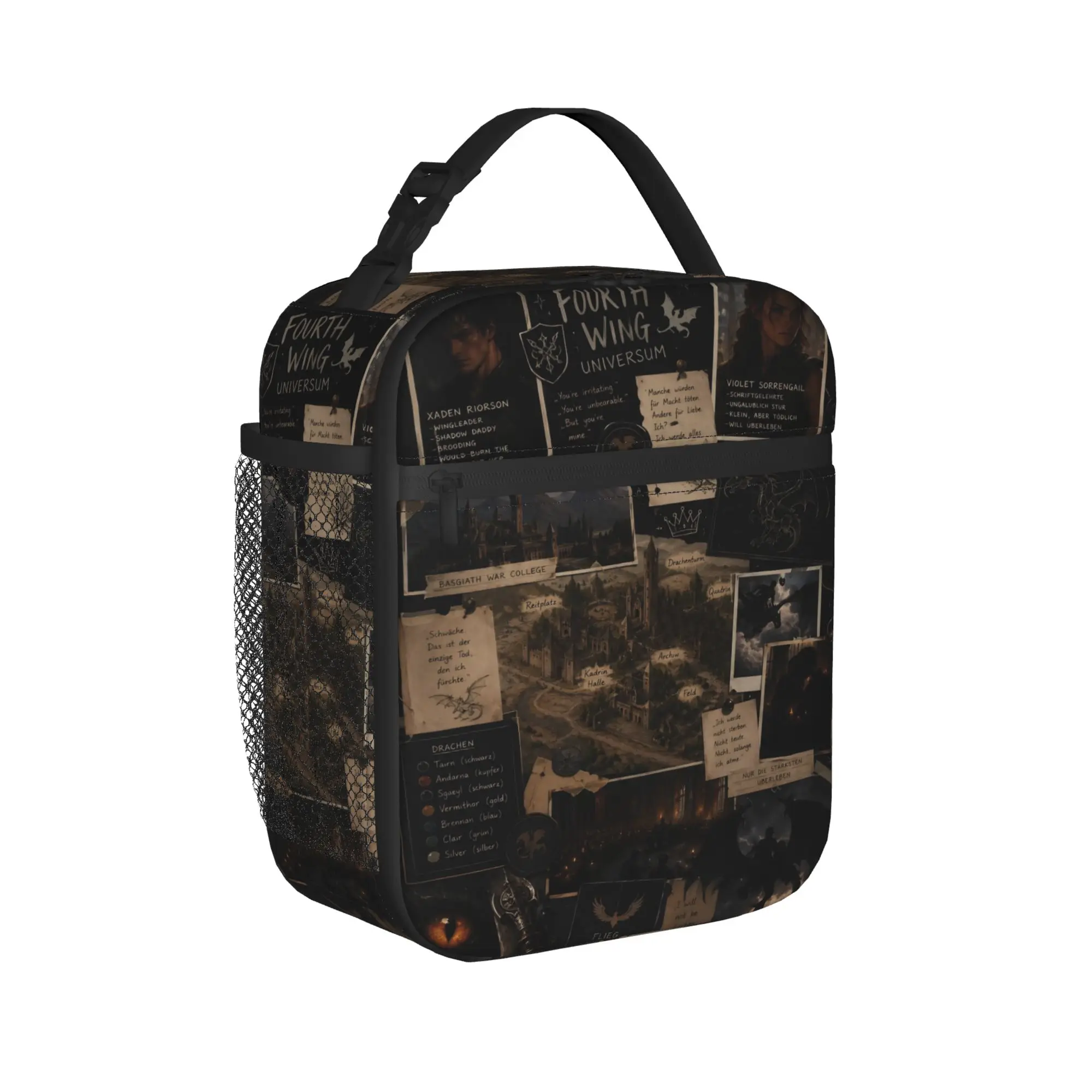 Insulated Lunch Boxes F-Fourth W-Wing Dragon Product  Lunch Food Box Ins Style Cooler Thermal Bento Box For Office