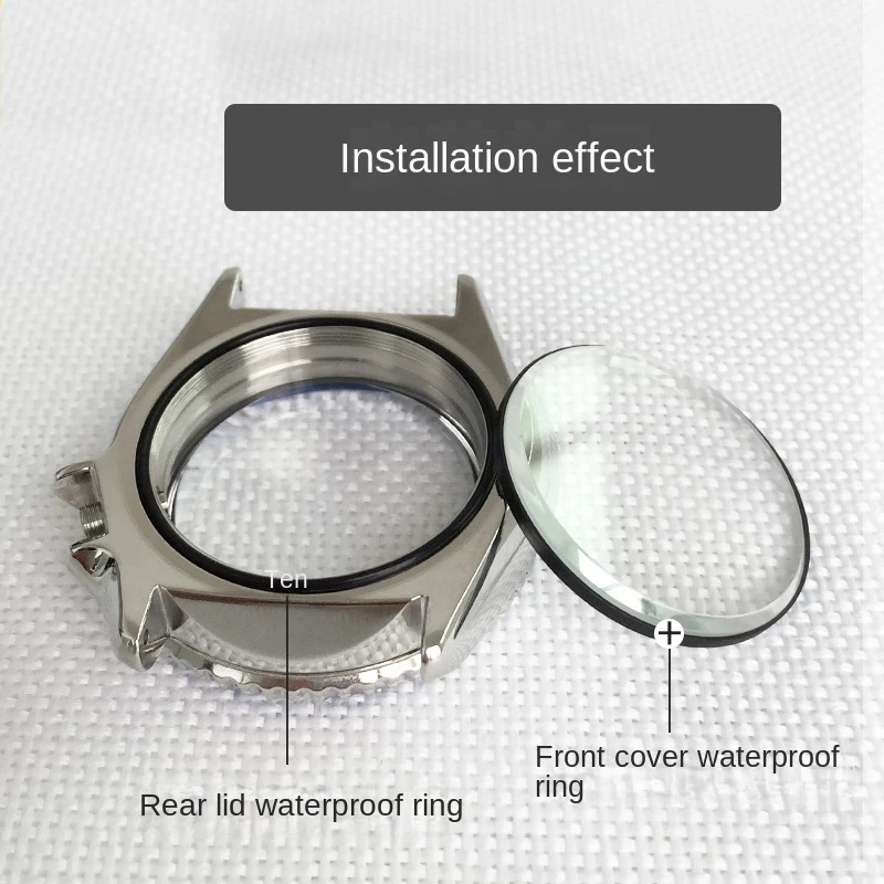 セイコー-フロントとリアのシーリングリング,防水,黒,白,ゴム製ガスケット,PTFE,交換用アクセサリー,No.5