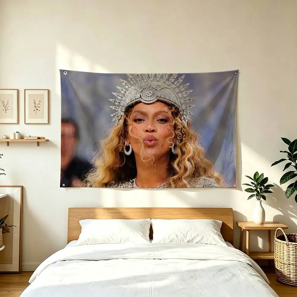 B-Beyonce Pop S-Singer  Flag Suitable For Party Club Outdoor Interior Wall Decoration Banner Fans Gift