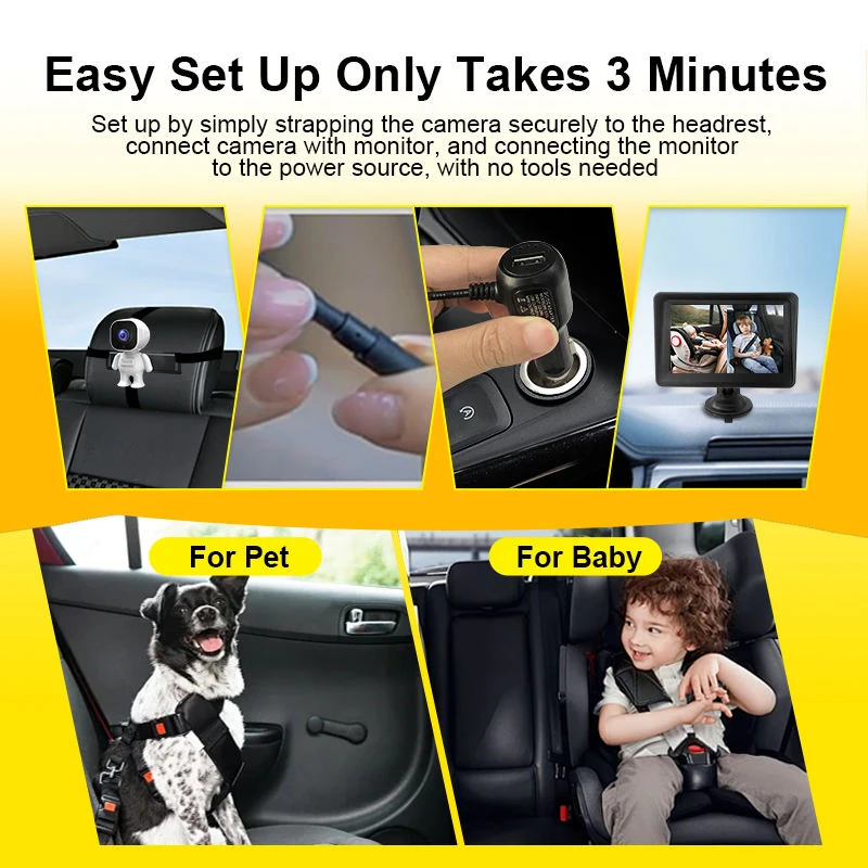 Baby Car Monitor Robot-shaped Camera 5