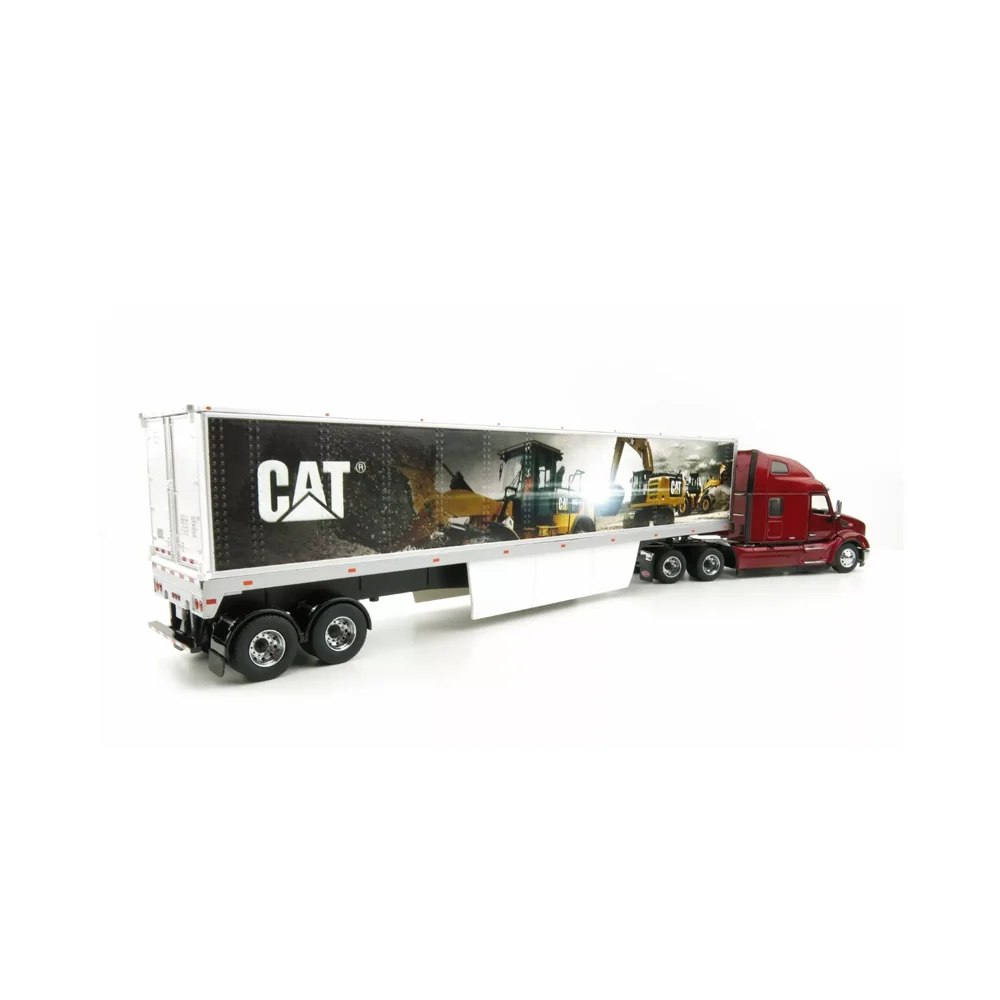 Jouet en alliage à l'échelle 1/50, modèle d'ingénierie DM - 579 remorques murales - CT660 - décoration de scène cadeau d'anniversaire pour garçon moulé sous pression