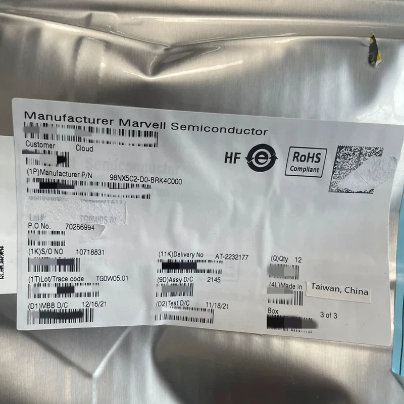 100% Brand New-Marvell-CISCO 15-14483-06-05-04-03-02-01 98NX5C2-D0-BRK4C000 Ethernet Switch ASIC IC FCBGA Network Processor