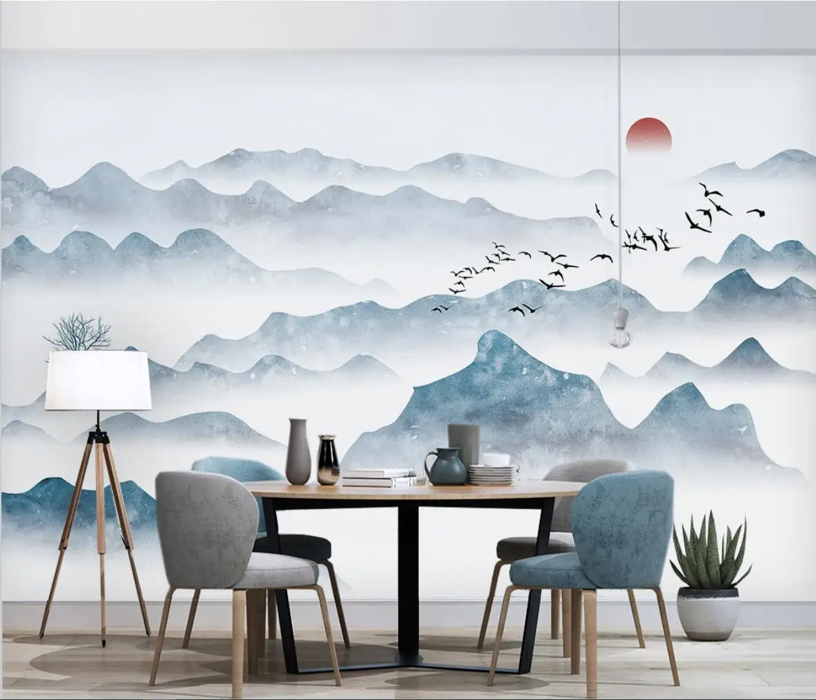 custom Abstract ink landscape murals wallpapers for living room bedroom tv background photo wallpaper for wall paper