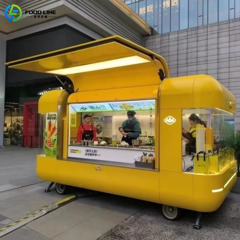 Customized Smart Mobile Food Truck Multiscene Convenient Food Trailer for Street Vending Business Wholesaler