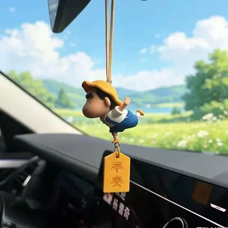 Anime Figure Cute New Xiaoxin Car Pendant Rear View Mirror Creative Safe Car Interior Decoration Birthday Surprise Gift For Fans image 3