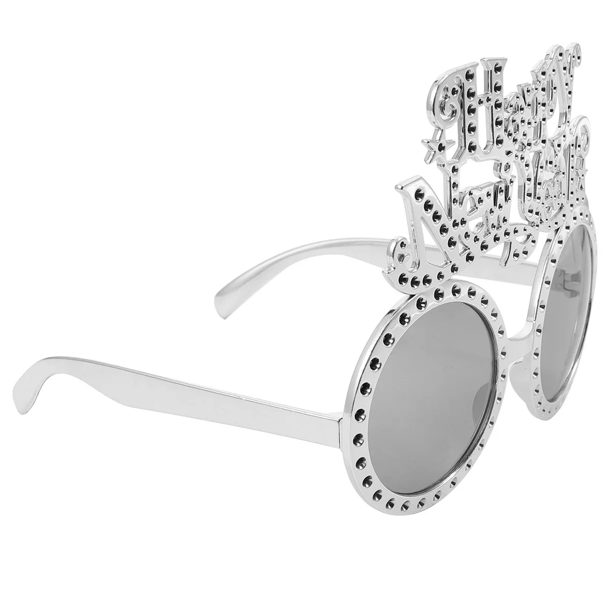 1 قطعة نظارات حفلات السنة الجديدة الإبداعية الفضة الزخرفية نظارات حفلة لصالح زي اكسسوارات التصوير الدعائم #6