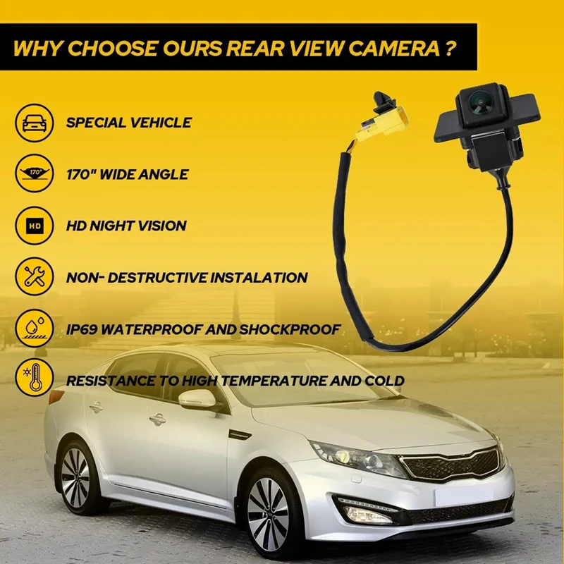 Car Rear View Camera Reverse Camera Backup Parking Assist Camera For KIA Optima K5 2011-2013 957602T101 957602T001