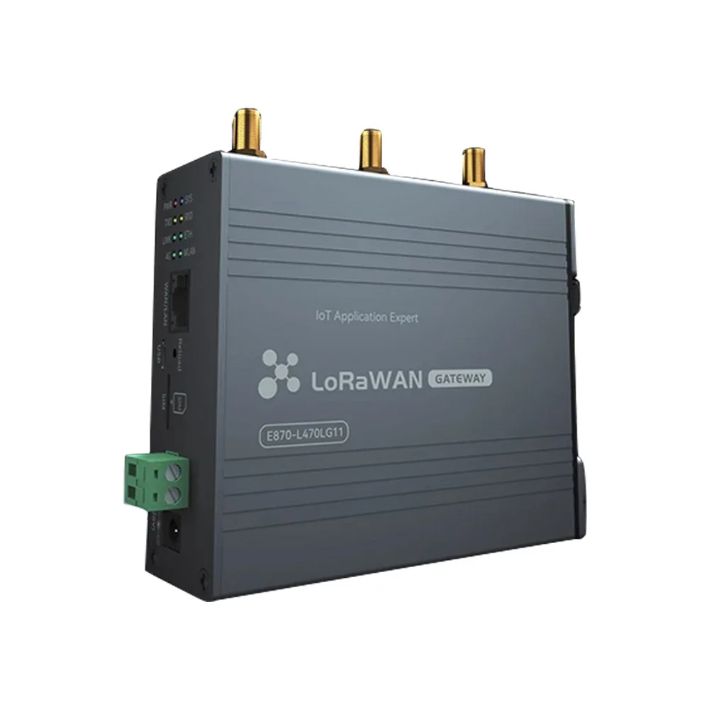 LoRaWAN-Passerelle extérieure IOT, SX1302, 27dBm, 3km, sans fil, GateOrganise, Half Duplex, Support, 4G, 868, 915mhz