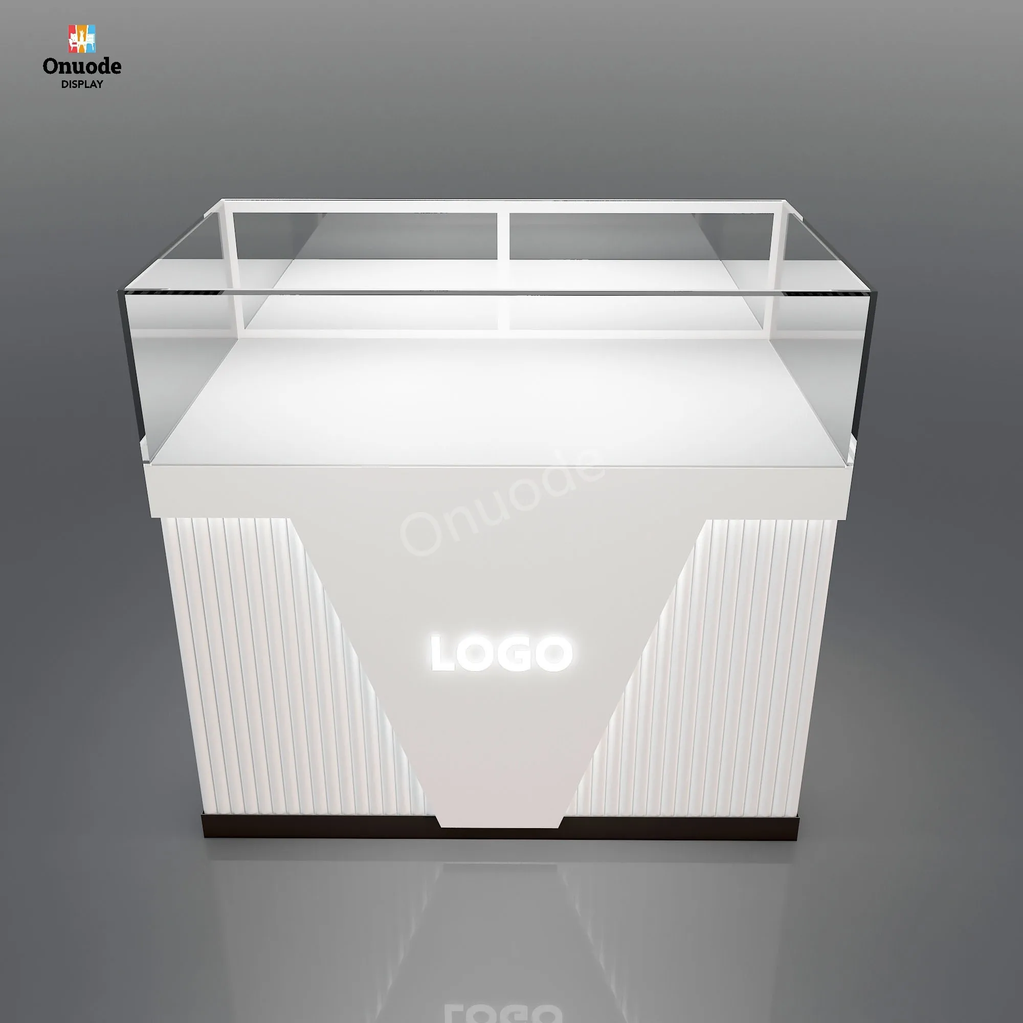 Custom.Luxury Jewelry  Display Custom Glass Display Cabinet with Led Lighting for Jewelry Showroom & Jewelry Store