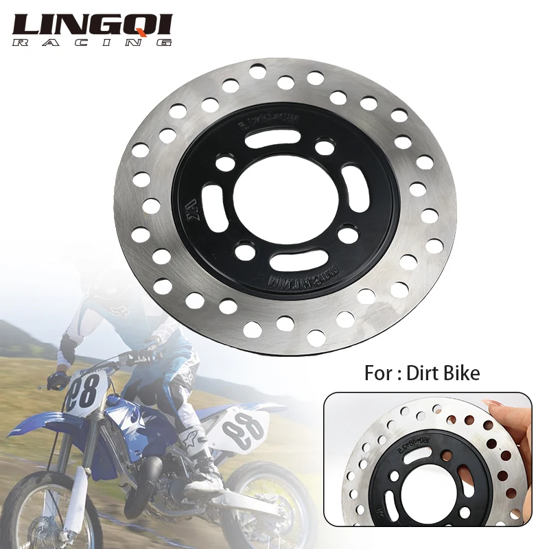 LINGQI RACING 160mm Brake Disc Rotor Pad Steel Hydraulic Brakes Accessories For ATV Go Kart Pit Dirt Bike 4 Wheeler Universal