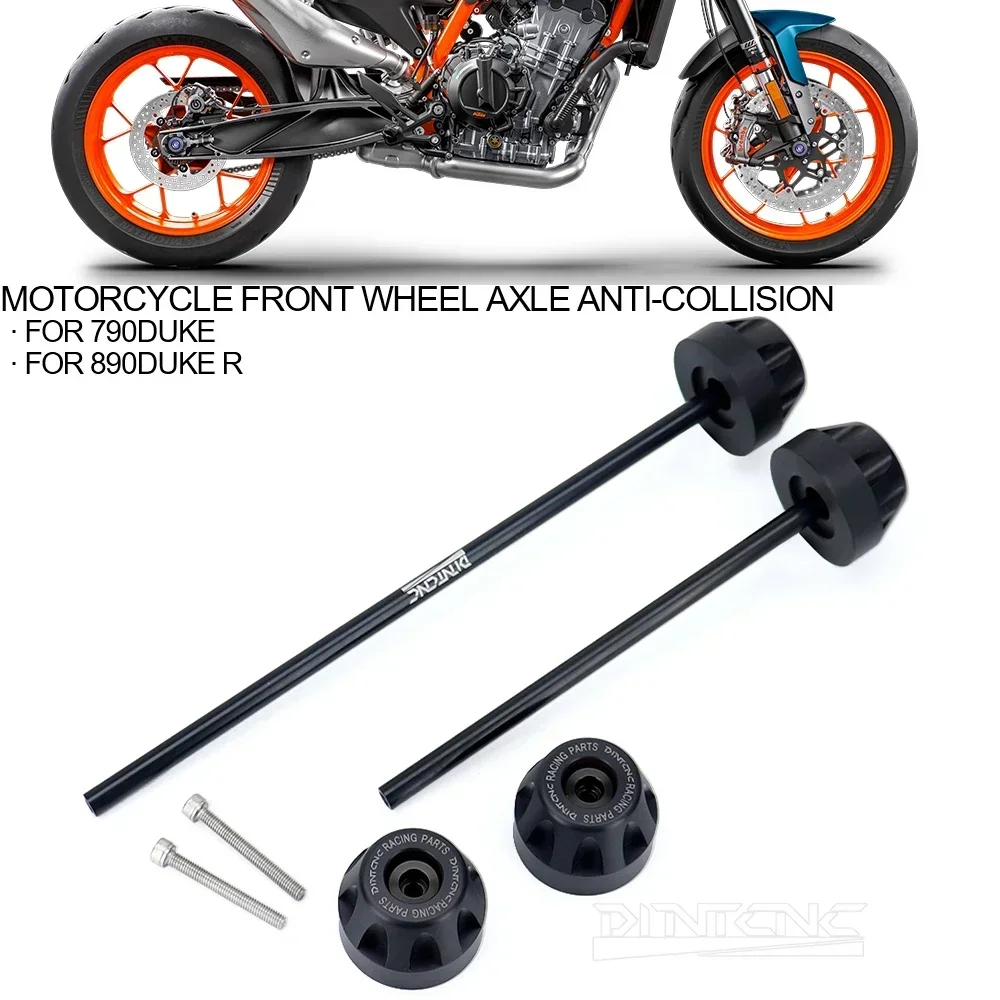 For DUKE 790 890 R 2024 Rear Front Axle Fork Crash Slider Motorbike Wheel Protector Pad 790DUKE 890DUKE Anti-Fallen Accessories