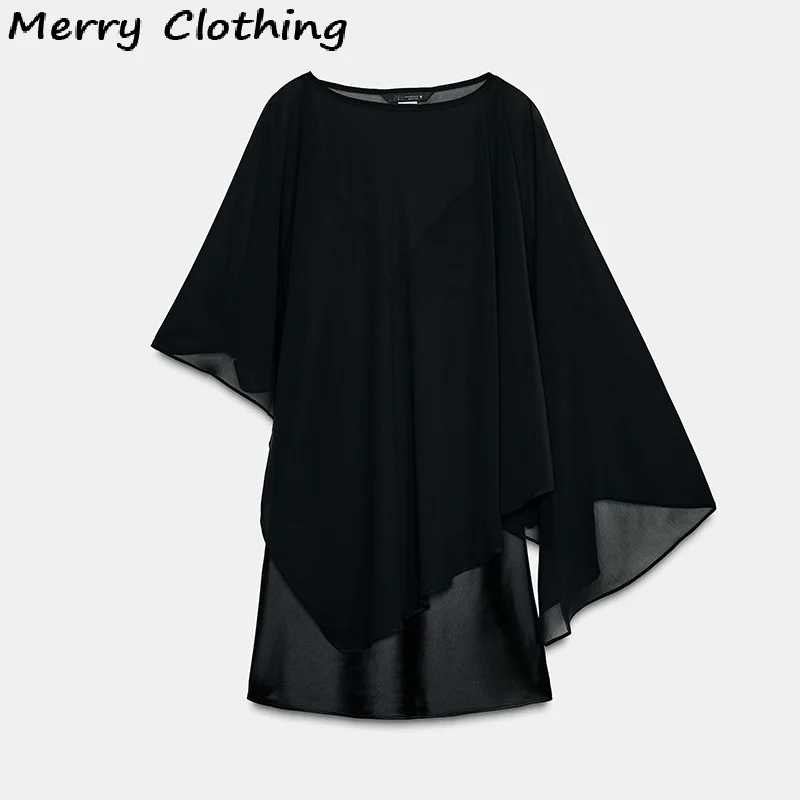 Elegantes, gestapeltes kurzes Satinkleid für Damen mit V-Ausschnitt, verstellbarer Spaghettiträger, geteilt, durchsichtiger Kittel, NEU, durchsichtige Damenkleider