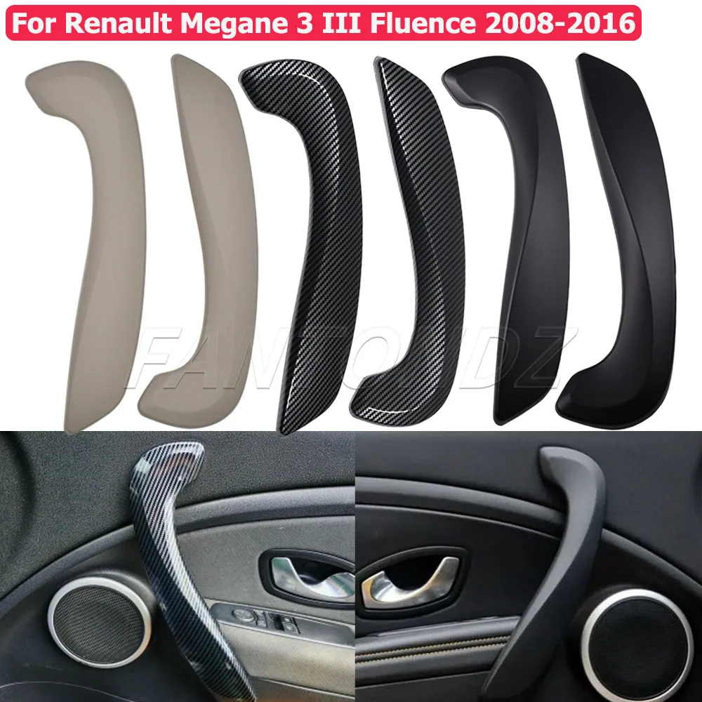 

Interior Car Front Left Right Inner Door Handle Cover For Renault Megane 3 III Fluence 2008-2016 809600015R 197012651