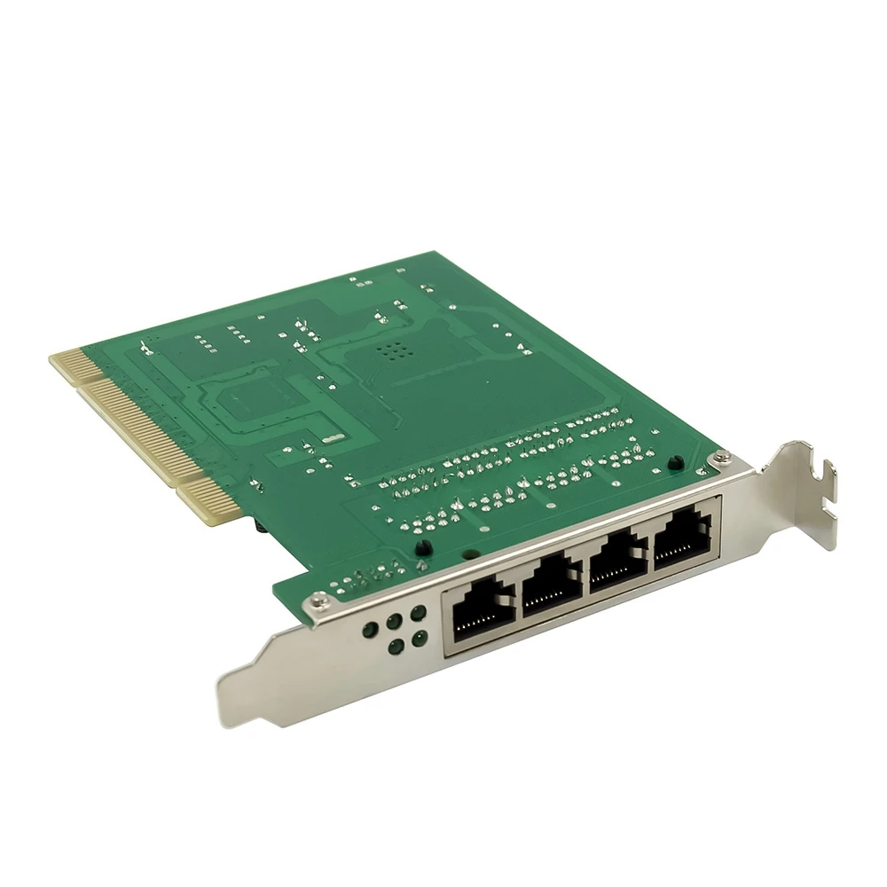 Saklar Ethernet cepat 100Mbps papan saklar PCIE 4 Port RJ45 saklar jaringan RTL8305 + 8100CL Chipset untuk PC Desktop