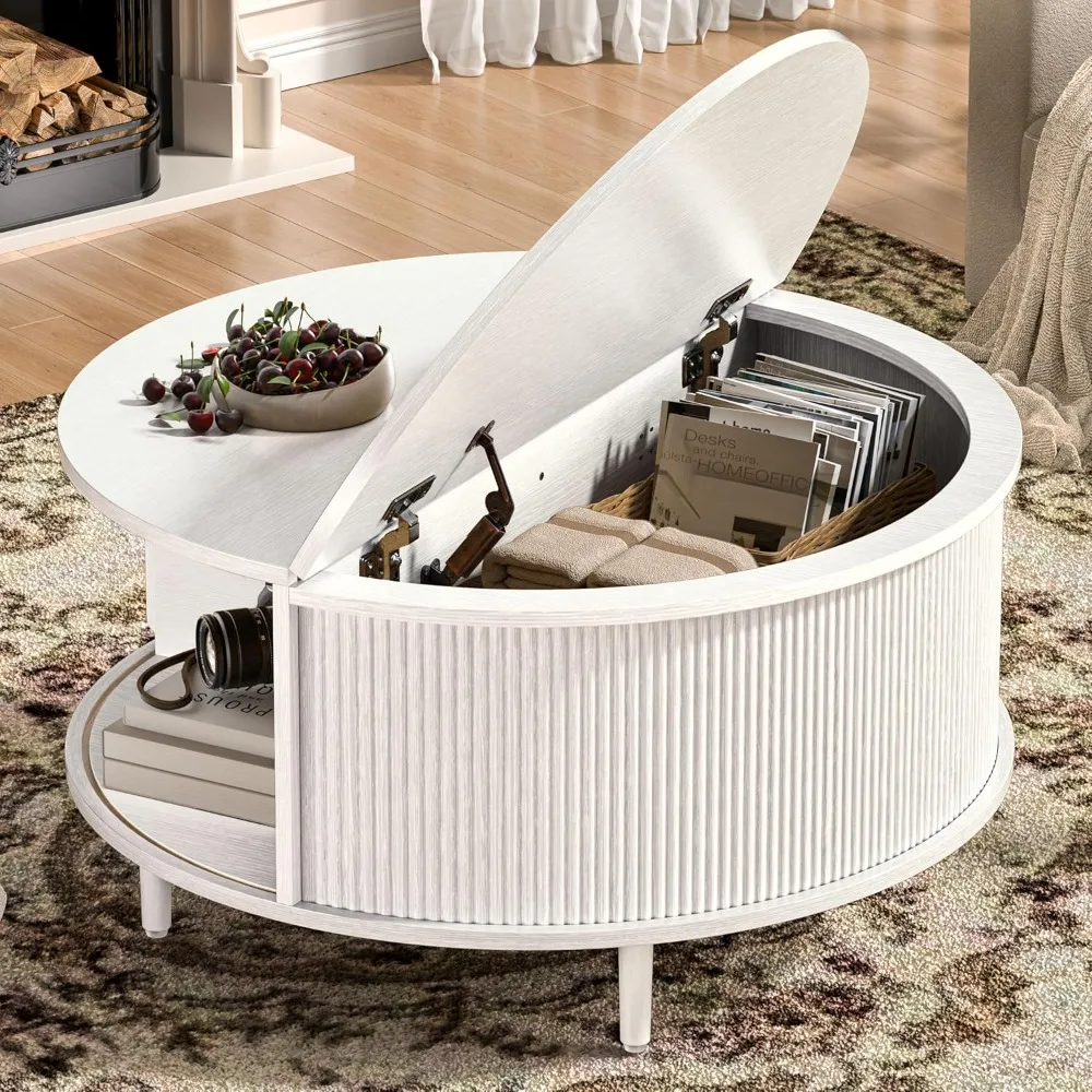 Round Coffee Table,… - image