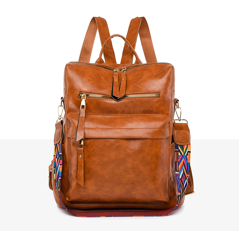 Nowy plecak damski 2023, wysokiej jakości skórzany plecak, wielofunkcyjne torby na ramię, plecaki szkolne dla nastolatek, plecak, mochila