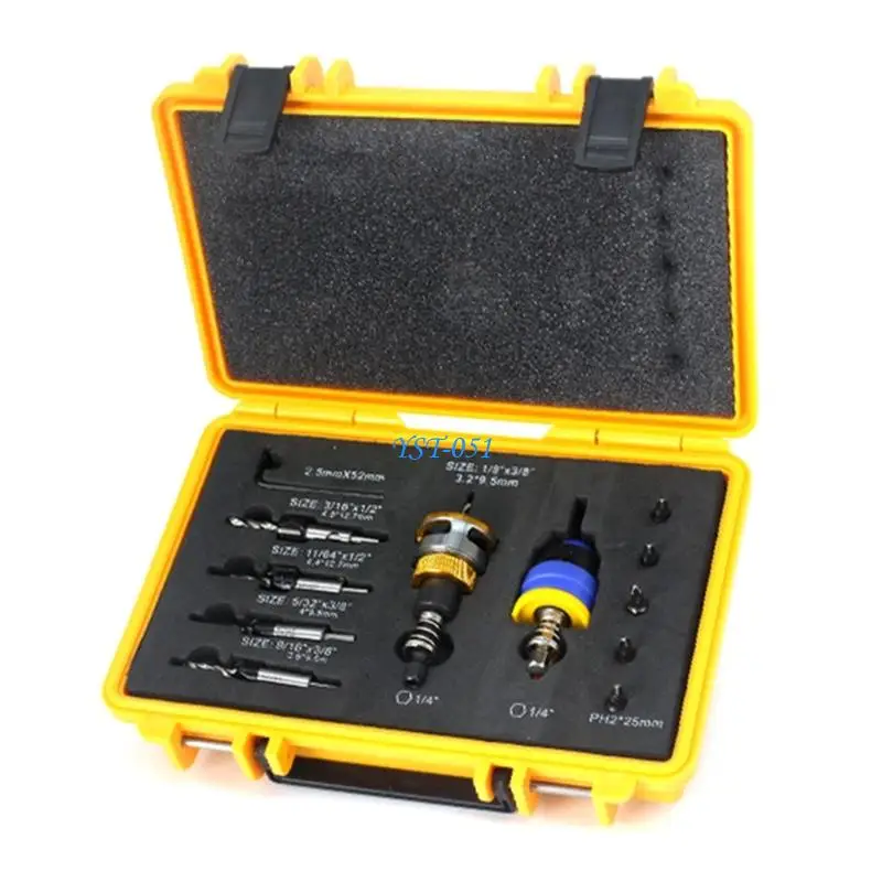 E15A Precise Depth Control Counterbore Drill Bit Tapered Bit For Wood Assembly