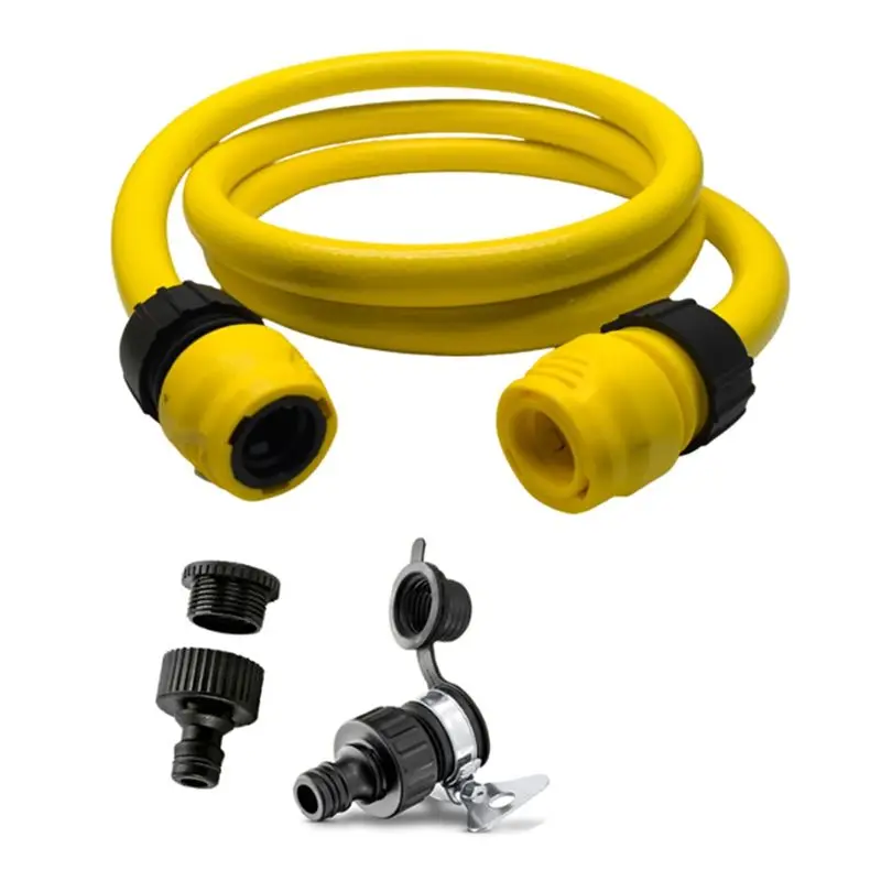 EYFL-Garden Hose Set For Karcher 5/8 In X 6.5FT Flexible Kink Resistant With Water Stop Joint Universal Faucet Kit
